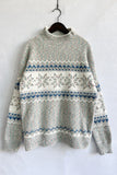 Nordic Pattern Crewneck Sweater