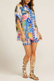Vibrant Print Short Set