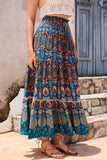 Layered Bohemian Maxi Skirt