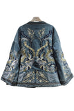 Patterned Denim Jacket