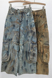 Stylish Wide-Leg Cargo Jeans