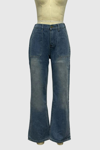 Casual Straight-Leg Denim Jeans