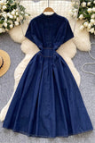 Button-Front Casual Dress