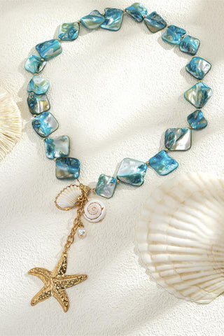 Starfish Charm Shell Necklace