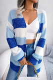 Striped Open-Front Cardigan
