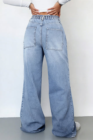 High-Waisted Wide Leg Jeans