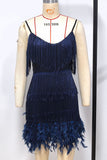 Fringe-Trim Night Out Dress