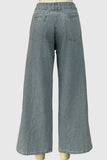 Striped Wide-Leg Jeans