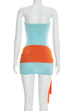 Strapless Bodycon Casual Dress
