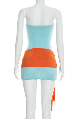 Strapless Bodycon Casual Dress