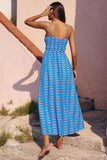 Patterned Strappy Summer Dress