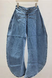 Stylish Wide Leg Cutout Jeans