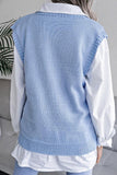 V-Neck Knit Vest