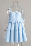 Tiered Ruffle Mini Dress