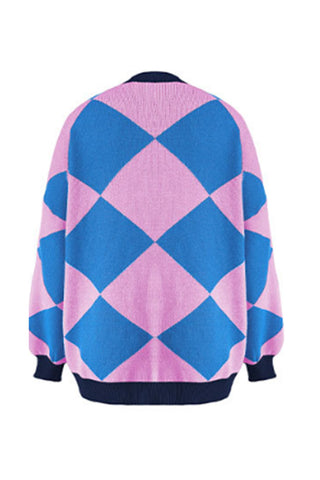 Geometric Patterned Cardigan