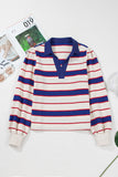 Long Sleeve Pullover with Striped Pattern