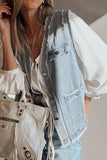 Frayed Edge Denim Vest