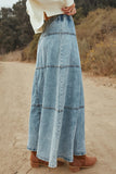 Bohemian A-Line Midi Skirt
