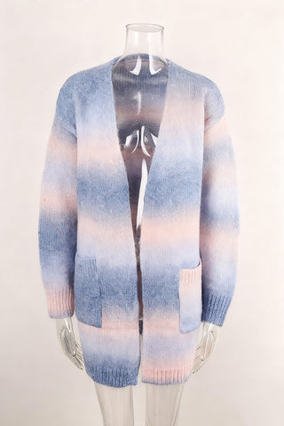 Open-Front Ombre Cardigan
