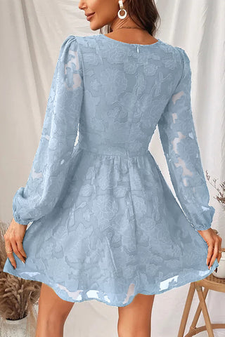 V-Neck Long Sleeve Casual Dress