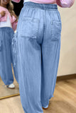 Casual Drawstring Denim Pants