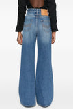 Button-Front Denim Jeans
