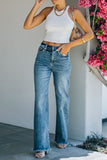High-Waisted Straight-Leg Jeans