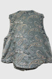 Patterned Button-Up Vest