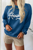 Letter Detail Crewneck Sweater