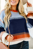 Striped Relaxed Knit Sweater