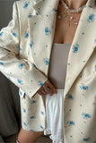 Floral Belted Blazer