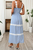 Striped Sleeveless Casual Dress