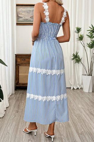 Striped Sleeveless Casual Dress
