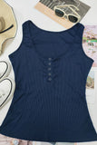 Button-Front Tank Top