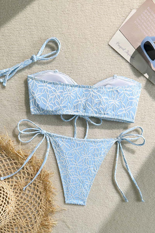 Floral Lace Bikini Set