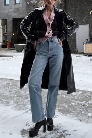 Classic Straight-Leg Denim Jeans