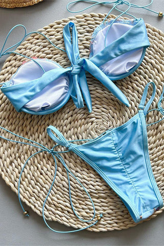 Floral Detail Bikini Set