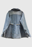 Embellished Button-Front Denim Jacket