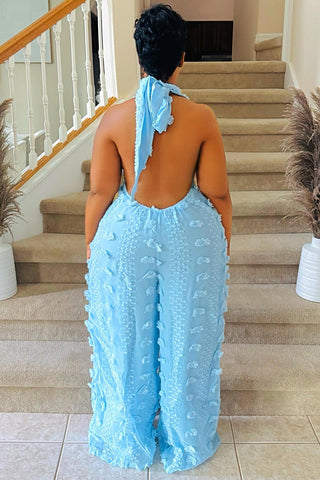 Halter Embellished Jumpsuit