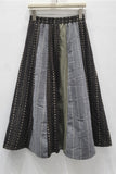 Striped Patchwork Skirt