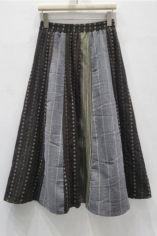 Striped Patchwork Skirt