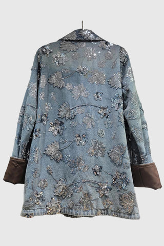 Floral Embellished Denim Jacket