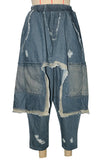 Distressed Harem Boyfriend Jeans