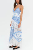 Layered Floral Lace Maxi Dress