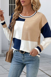 Chic Block Pattern Sweater