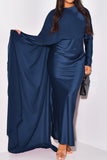 Draped Evening Gown with Elegant Silhouette