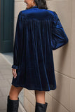 Elegant Long-Sleeve Casual Dress