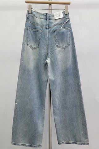 Embellished Straight-Leg Jeans