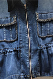 Embellished Pocket Zip-Up Jacket