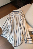 Striped Button-Up Blouse